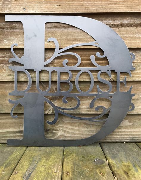 personalized metal letter signs